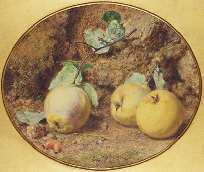 Quitten und Weißdorn von William Henry Hunt