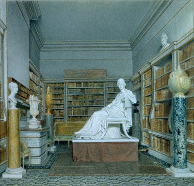 Die Alte Bibliothek, Chatsworth von William Henry Hunt