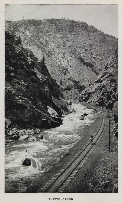 Canyons von Colorado: Platte Canon von William Henry Jackson