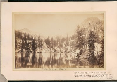 Lake Mary. Big Cottonwood Canyon. Utah von William Henry Jackson
