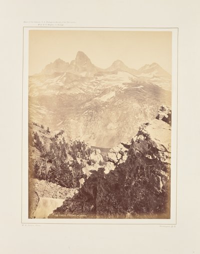 Die drei Tetons, Mt. Hayden von William Henry Jackson