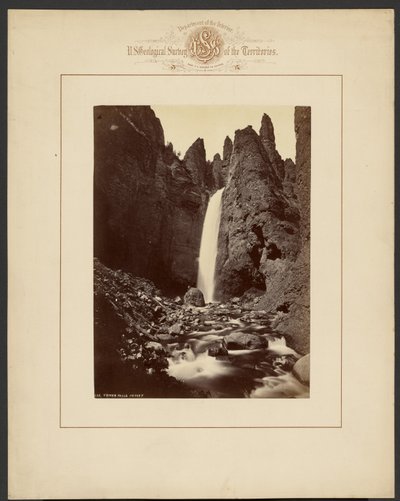 Tower Falls, 115 Fuß von William Henry Jackson