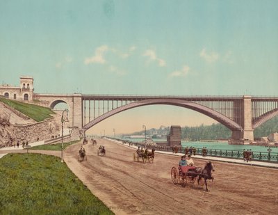 Washington Bridge und Speedway, New York von William Henry Jackson