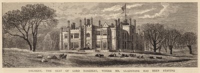 Dalmeny, der Sitz von Lord Rosebery, wo Mr. Gladstone gewohnt hat von William Henry James Boot