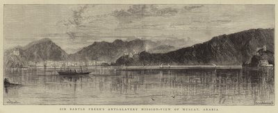 Sir Bartle Freres Anti-Sklaverei-Mission, Blick auf Maskat, Arabien von William Henry James Boot
