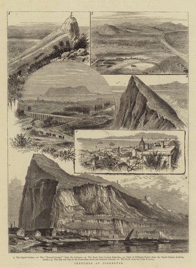 Skizzen in Gibraltar von William Henry James Boot