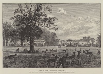 Studley Royal, nahe Ripon, Yorkshire, der Sitz des Marquis von Ripon, besucht vom Prinzen und der Prinzessin von Wales von William Henry James Boot