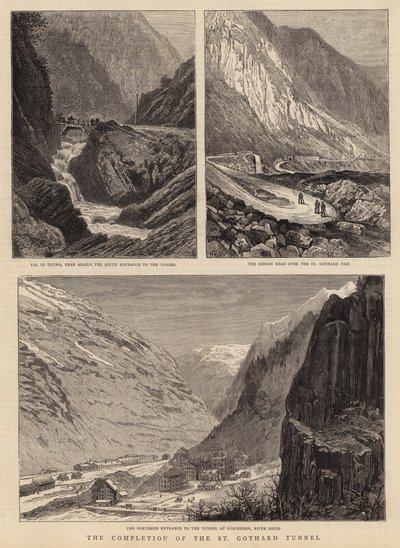 Die Fertigstellung des St. Gotthard-Tunnels von William Henry James Boot