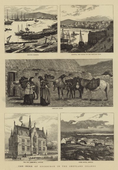 Der Herzog von Edinburgh auf den Shetlandinseln von William Henry James Boot