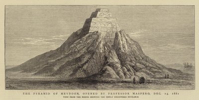 Die Pyramide von Meydoon, geöffnet von Professor Maspero, 13. Dezember 1881 von William Henry James Boot