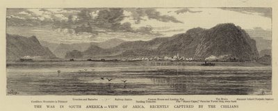 Der Krieg in Südamerika, Blick auf Arica, kürzlich von den Chilenen erobert von William Henry James Boot