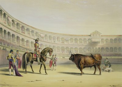 Picador fordert den Stier heraus, 1865 von William Henry Lake Price