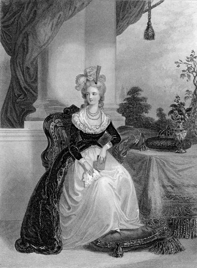 Marie Antoinette, Königin von Frankreich und Navarra, ca. 1840-1860 von William Henry Mote