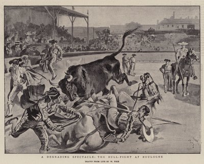 Ein erniedrigendes Schauspiel, der Stierkampf in Boulogne von William Henry Pike