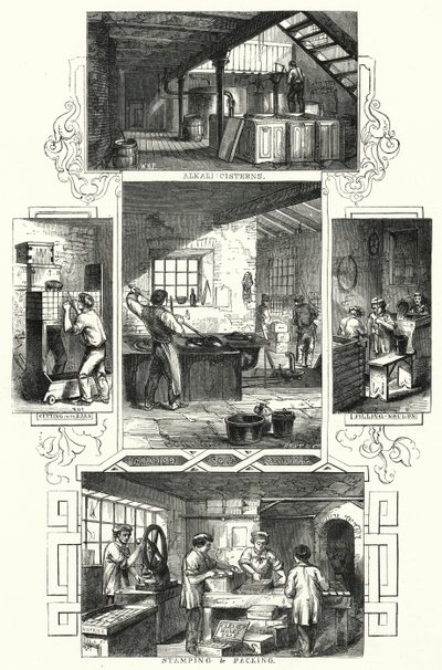 Herstellung von Seife (Gravur) von William Henry Pike