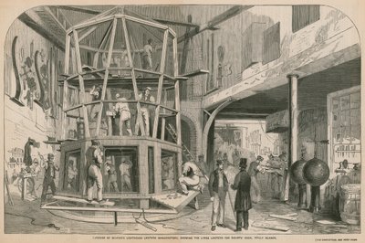 Innenansicht der Laternenmanufaktur von Wilkins von William Henry Prior