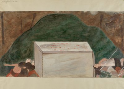 Station des Kreuzwegs Nr. 14: Jesus wird in sein Grab gelegt von William Herbert