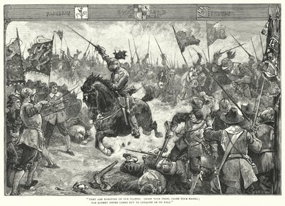 Die Schlacht von Naseby (Gravur) von William Heysham (after) Overend
