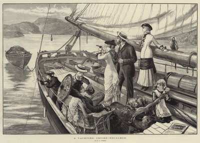 Eine Yachtkreuzfahrt, windstill von William Heysham Overend
