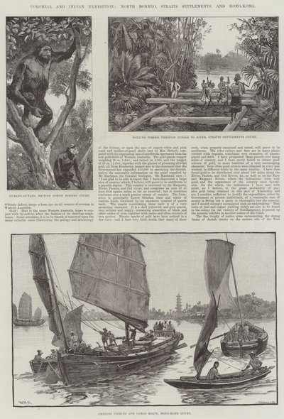 Kolonial- und Indische Ausstellung, Nord-Borneo, Straits Settlements und Hongkong von William Heysham Overend
