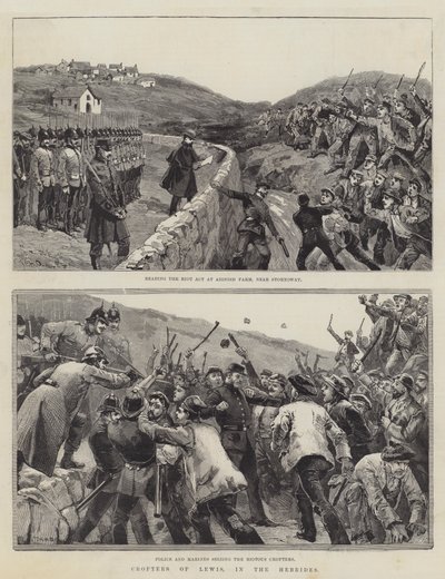 Kleinbauern von Lewis, in den Hebriden von William Heysham Overend