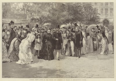 Gartenparty gegeben vom Prinzen und der Prinzessin von Wales im Marlborough House von William Heysham Overend