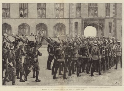 Inspektion der Grenadier Guards durch die Königin im Windsor Castle von William Heysham Overend