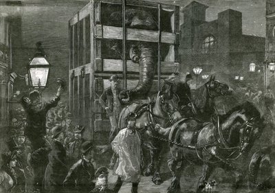 Jumbos Reise zu den Docks von William Heysham Overend
