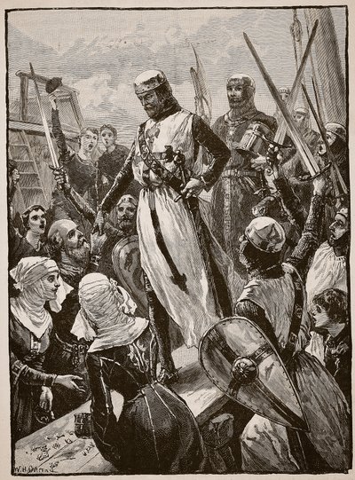 Empfang von Richard bei seiner Rückkehr vom Kontinent, Illustration aus 