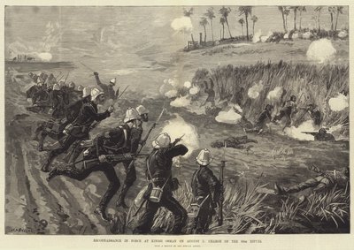 Aufklärung in Kraft bei Kindji Osman am 5. August, Angriff der 60. Gewehre von William Heysham Overend
