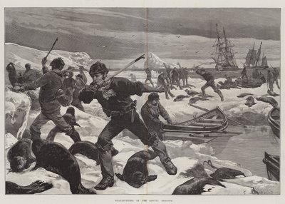 Robbenjagd in den arktischen Regionen von William Heysham Overend