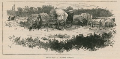 Skizzen des Zigeunerlebens; Lager auf Mitcham Common von William Heysham Overend