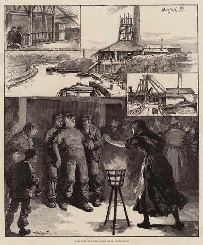 Die Grubenexplosion bei Accrington von William Heysham Overend