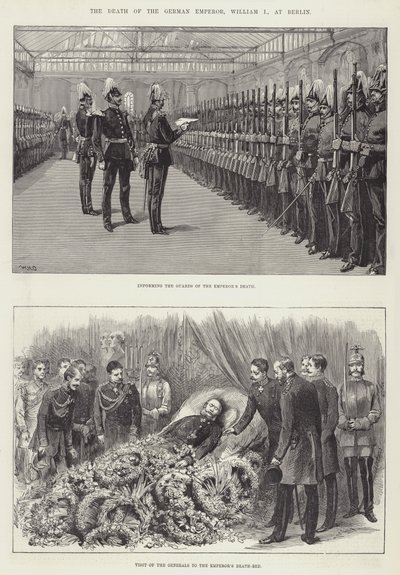 Der Tod des deutschen Kaisers Wilhelm I. in Berlin von William Heysham Overend