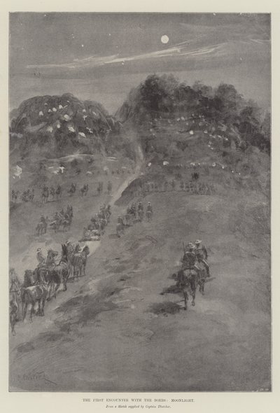 Die erste Begegnung mit den Buren, Mondlicht von William Heysham Overend