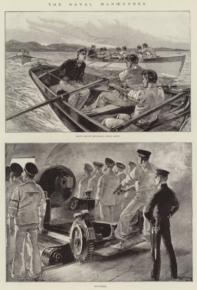 Die Marine-Manöver von William Heysham Overend