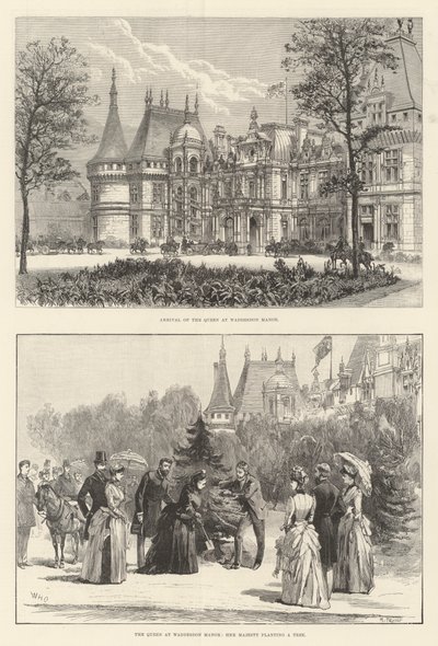 Die Königin in Waddesdon Manor von William Heysham Overend