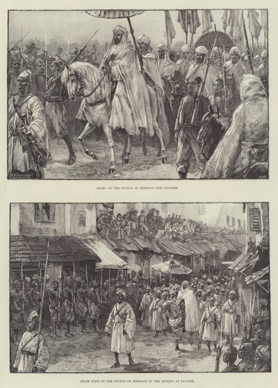 Der Sultan von Marokko in Tanger von William Heysham Overend