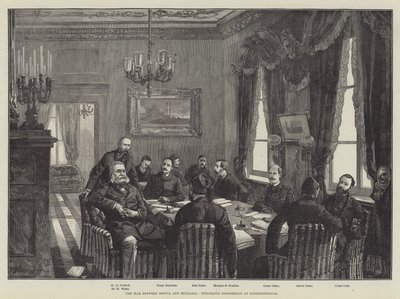 Der Krieg zwischen Serbien und Bulgarien, diplomatische Konferenz in Konstantinopel von William Heysham Overend