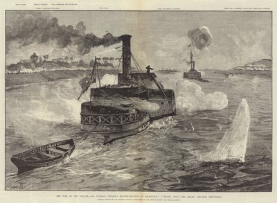 Der Krieg im Sudan, Sir Charles Wilsons Aufklärung von Khartum, Konflikt mit dem Feind gegenüber Omdurman von William Heysham Overend