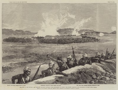 Der Krieg im Sudan, Sir Redvers Bullers Rückzug von Metammeh nach Korti, der Feind verfolgt und greift bei Abou Klea Wells an von William Heysham Overend