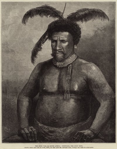 Der Zulukrieg in Südafrika, Cetewayo, der Zulukönig von William Heysham Overend