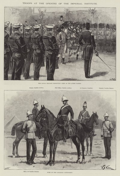 Truppen bei der Eröffnung des Imperial Institute von William Heysham Overend