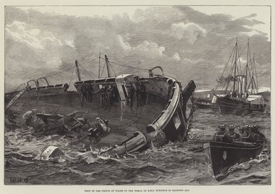 Besuch des Prinzen von Wales am Wrack der HMS Eurydice in der Sandown Bay von William Heysham Overend
