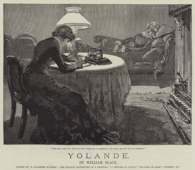 Yolande, von William Black von William Heysham Overend