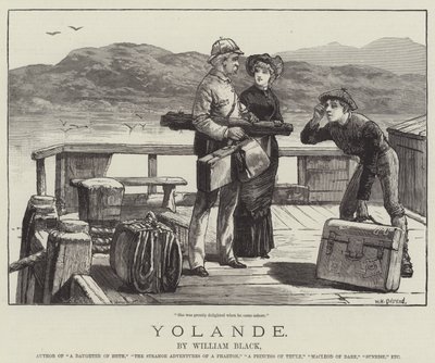 Yolande, von William Black von William Heysham Overend