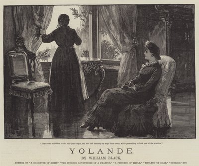 Yolande, von William Black von William Heysham Overend