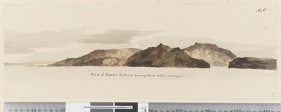 Seite 5 Ansicht von Porto Santo nach Norden, 2 Meilen entfernt von William Hodges