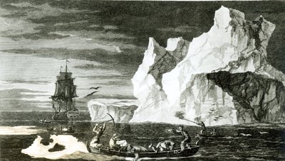 Die Eisinseln am 9. Januar 1773, graviert von B. T. Pouney, 31. Februar 1777 von William Hodges