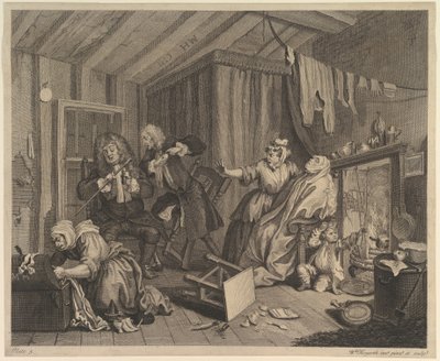 Der Lebensweg einer Dirne, Tafel 5 von William Hogarth